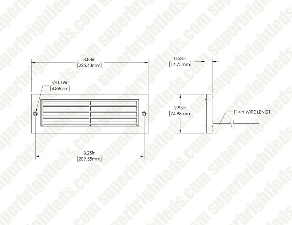 4W Low Voltage Brass Landscape LED Step Light - Thin Louvered Faceplate - 12V - 2700K / 3000K - Image 7
