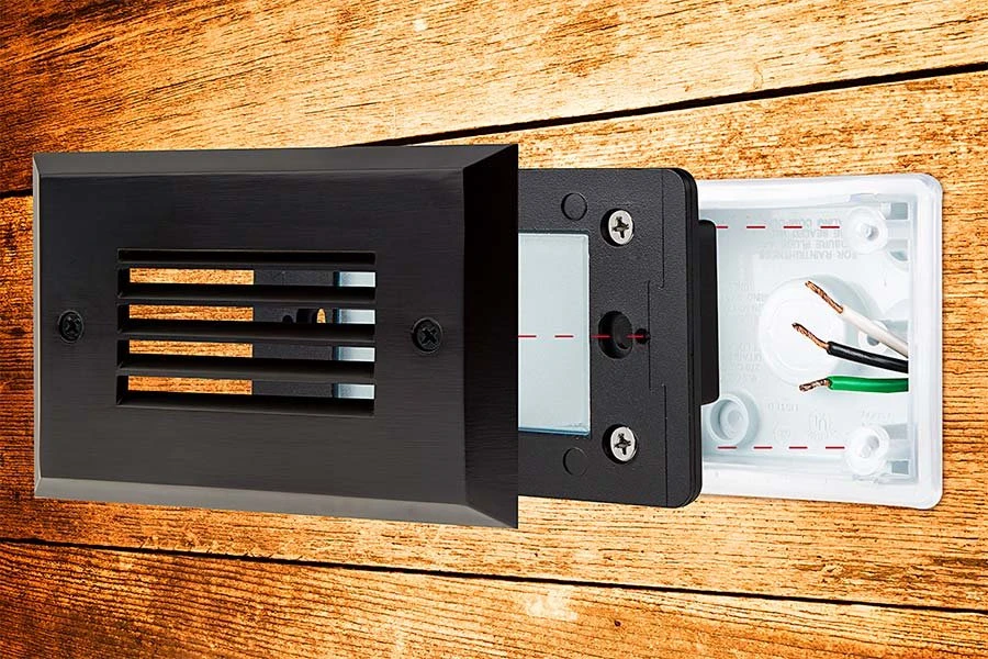 120V LED Step Light - Windowed Faceplate - Copper - 4500K - 6-Pack - Image 7