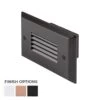 12V LED Step Light - Louvered Faceplate - Copper - 3000K - Single