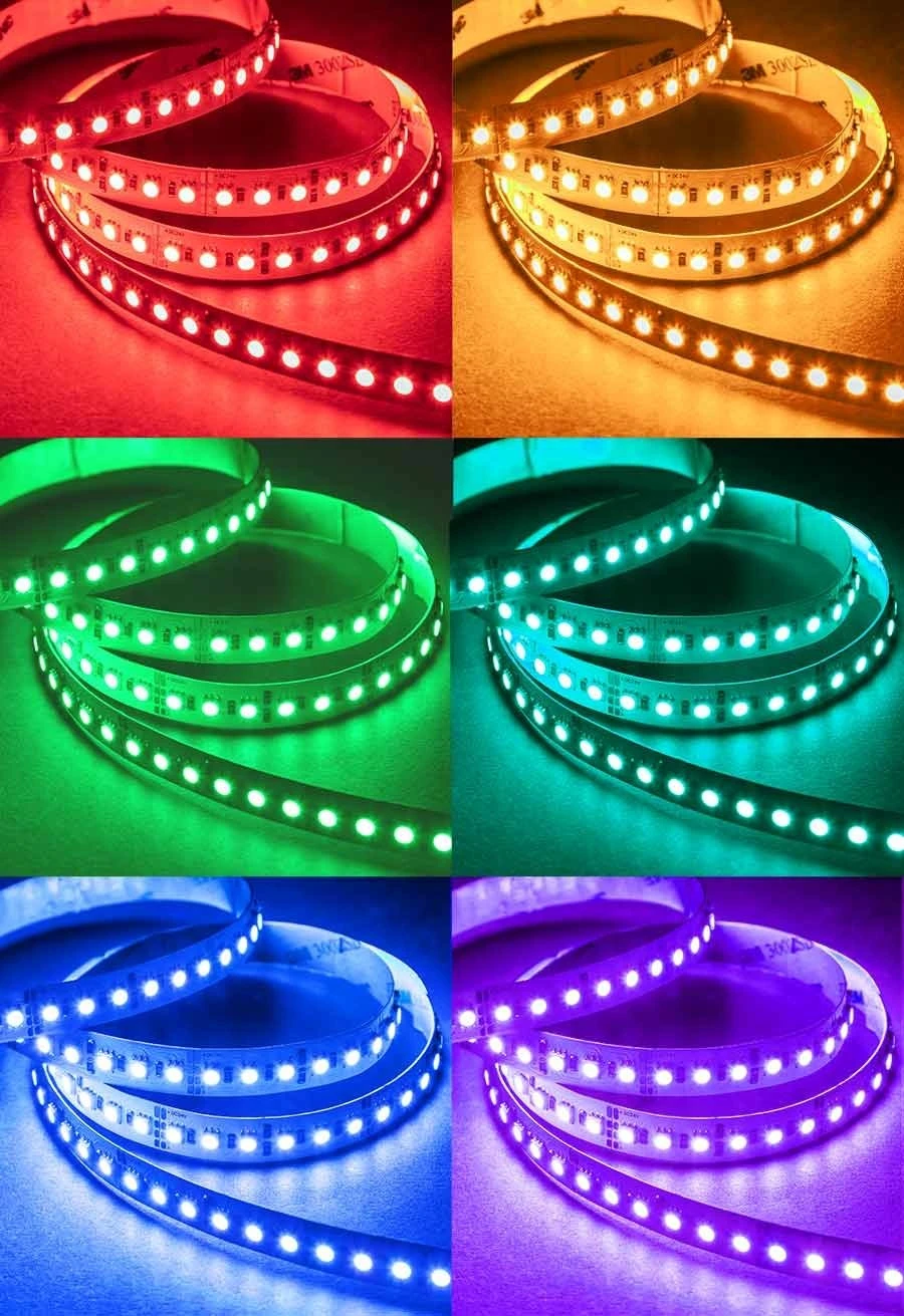 5m RGB High Density LED Strip Light - Color-Changing LED Tape Light - 24V - IP20 - RGB - 196.9in (16.40ft) - Image 7