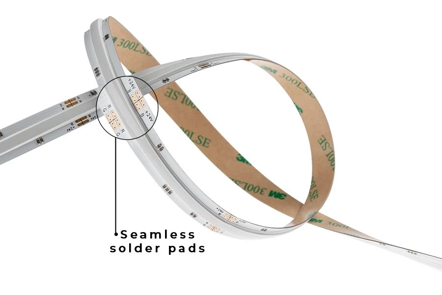 5m RGB COB LED Strip Light - COB Series LED Tape Light - 24V - IP20 - Image 5