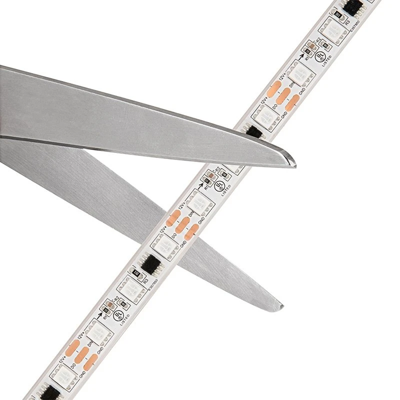 5m Digital RGB LED Strip Light - 18 LEDs/ft - Addressable Color-Chasing LED Tape Light - 12V - IP67 - RGB - Image 3