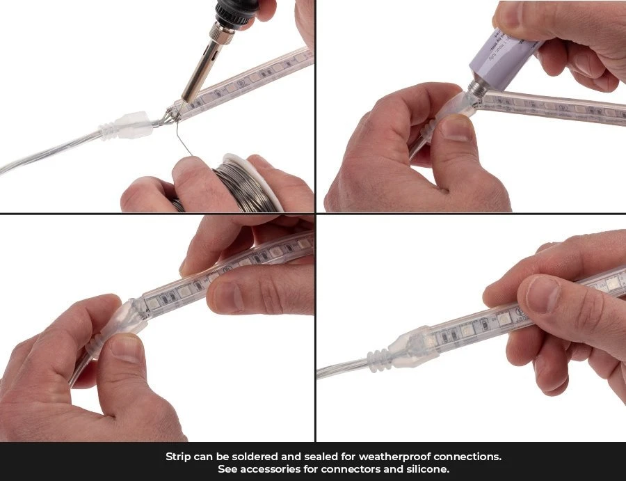 5m RGB LED Strip Light - Color-Changing LED Tape Light - 12V - IP67 Waterproof - RGB - 196.9in (16.40ft) - Image 7