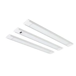 12" LED Under Cabinet Light Kit - 3-Piece - Tool-Free Install - Hands Free On/Off - 750 Lumens - 3000K/4000K