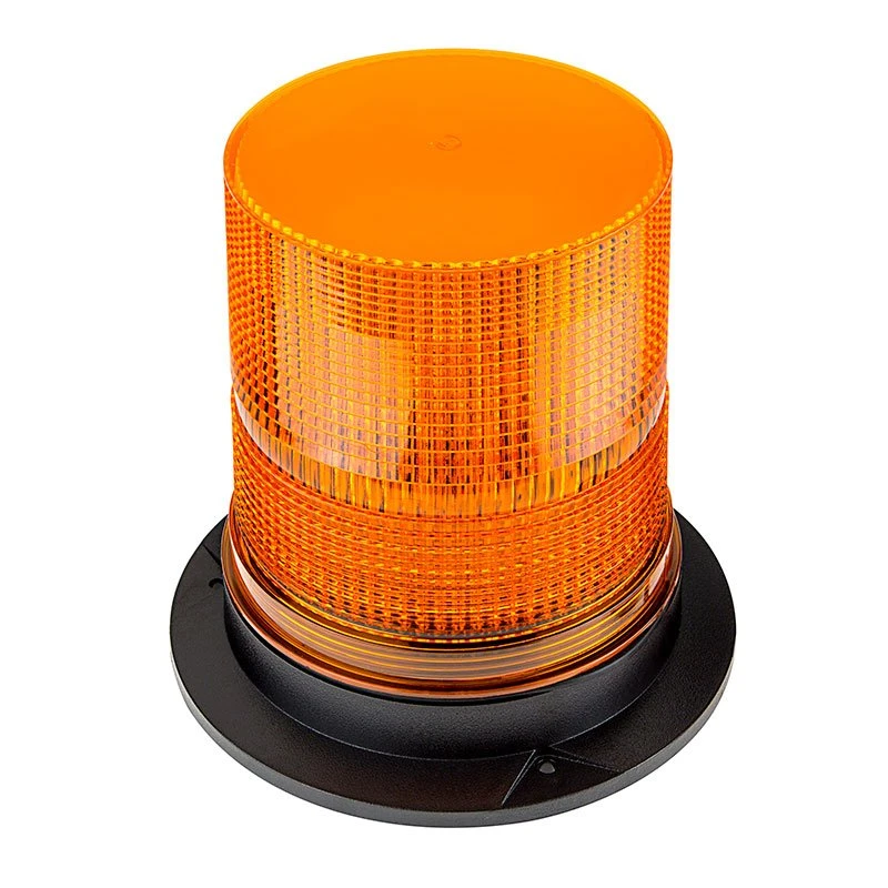 6-3/4" Amber LED Strobe Light Beacon - Double Flash Pattern - Amber