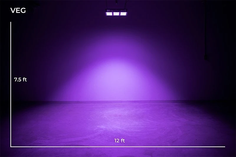 390W Full-Spectrum LED Grow Light - 12-Band Multi Spectrum - Selectable Vegetation And Bloom Switches - GLR-390W12F-VBD - Image 7