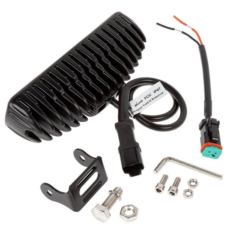 Off-Road LED Work Light / LED Driving Light - 6" Rectangle - 17W - 1,920 Lumens - 30 Degree - 2-Pack - Image 11