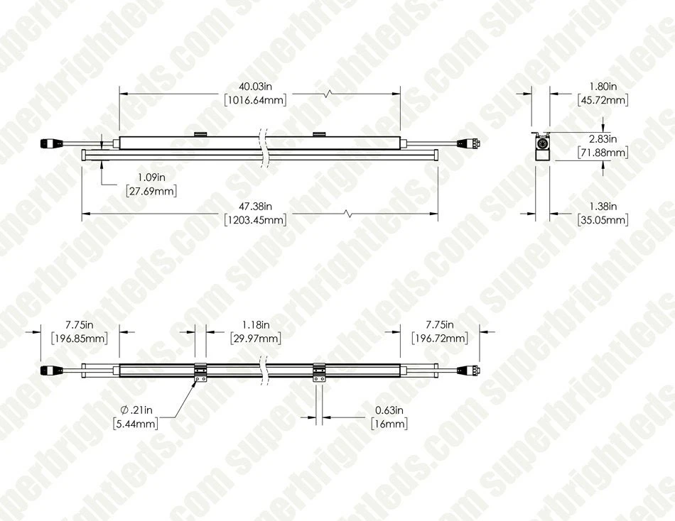 48" Linear LED Wall Washer - 20-Watt - Up To 1,600 Lumens - 120-277 VAC - 3000K / 5000K - Image 6
